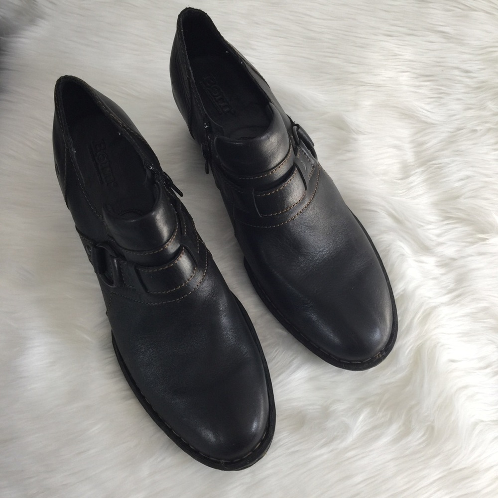 Born Ankle Boots Dark Brown Sz 10 - Picture 2 of 8